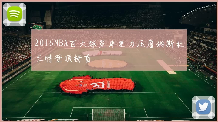 2016NBA百大球星库里力压詹姆斯杜兰特登顶榜首